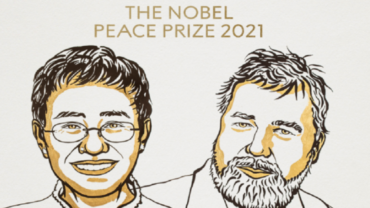Photo of صحفيان يفوزان بجائزة نوبل للسلام لعام 2021